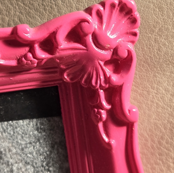 HOT Bright PINK 6.5x6” Photo Picture Frame by Umbra Ornate Girly Barbie Bright - Picture 6 of 11